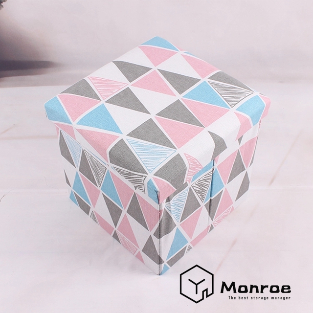 Hochwertiger Hocker aus Leinen in Eiscremefarben - Kaufen Sie faltbare