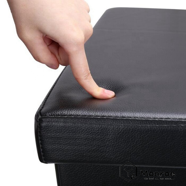 Fresh Home Elements Ottoman, getufteter 15-Zoll-Aufbewahrungswürfel aus