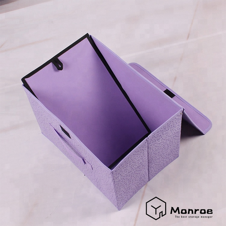 Neue Ankunft lila Druck Unterwäsche faltbare Aufbewahrungsbox mit