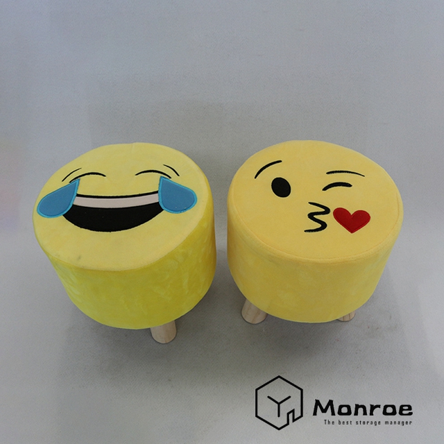 Neue Muster rosa Blumen drucken Holz stapelbar Schuh Hocker Ottomane